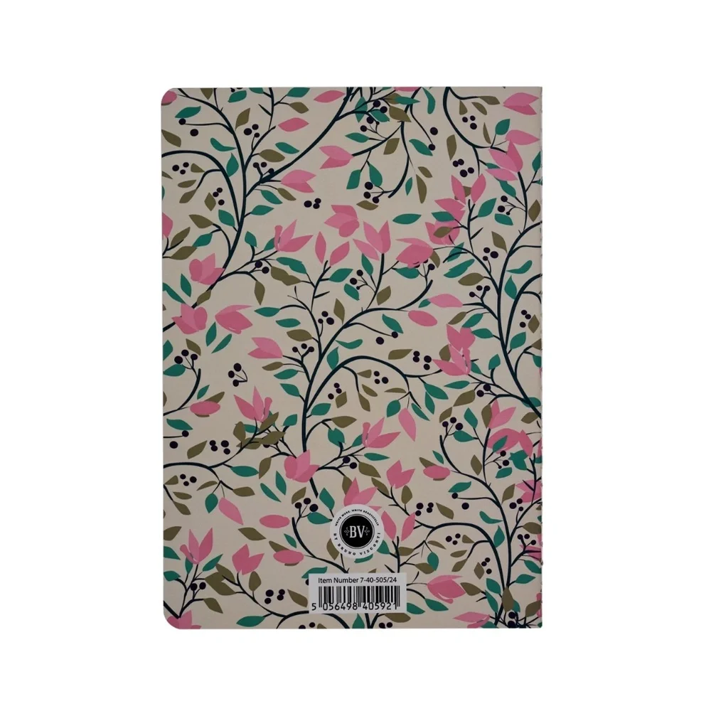 Soft Touch Journal 2 Pack Poppies + Spring Flowers Notebook Set - Unique Gift